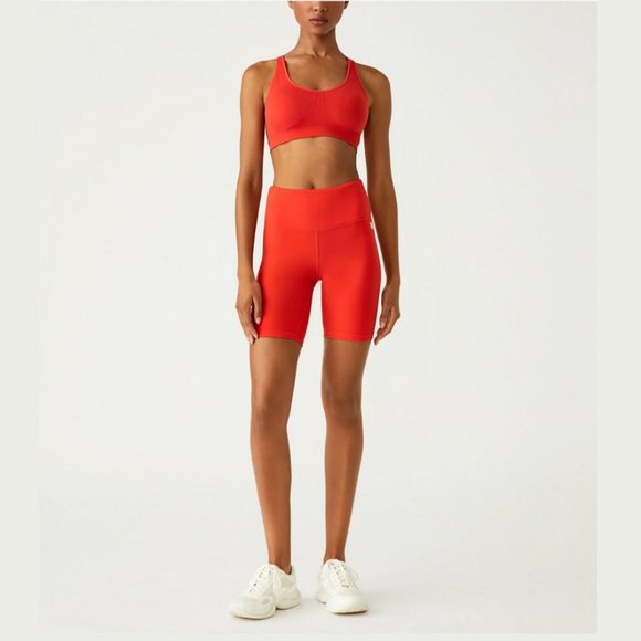 NEW Tory Burch Size XS Tory Sport Weightless Bike Short - Red - Picture 2 of 4